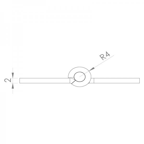 Paslanmaz Yaprak Menteşe 42 x 60 x 2mm