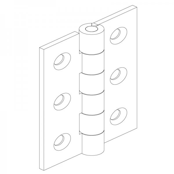 Paslanmaz Yaprak Menteşe 42 x 60 x 2mm