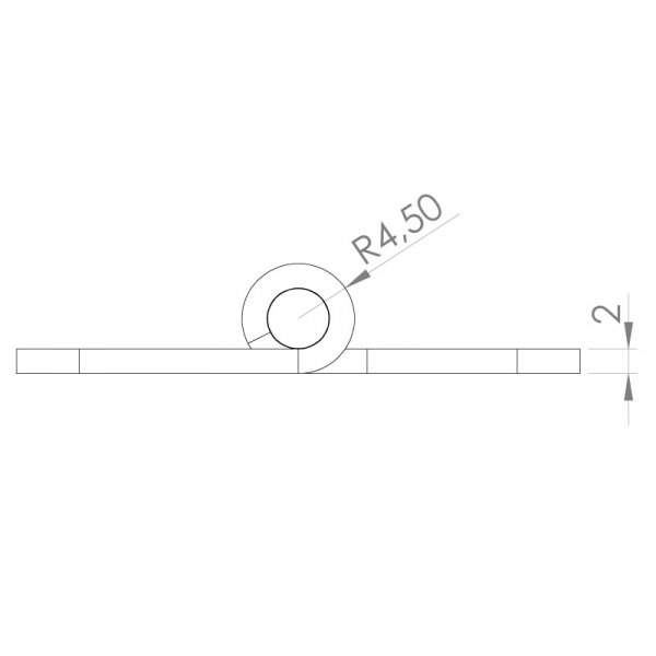 Paslanmaz Yaprak Menteşe 45 x 38 x 2mm