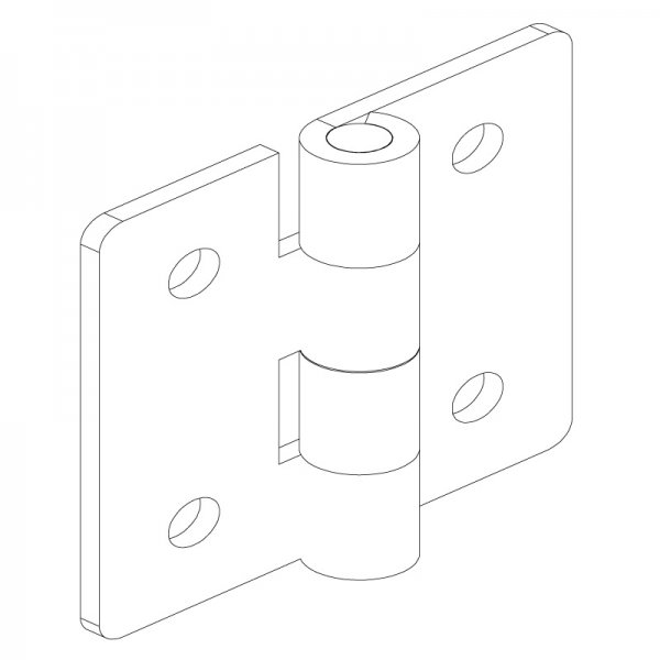 Paslanmaz Yaprak Menteşe 50 x 50 x 2mm