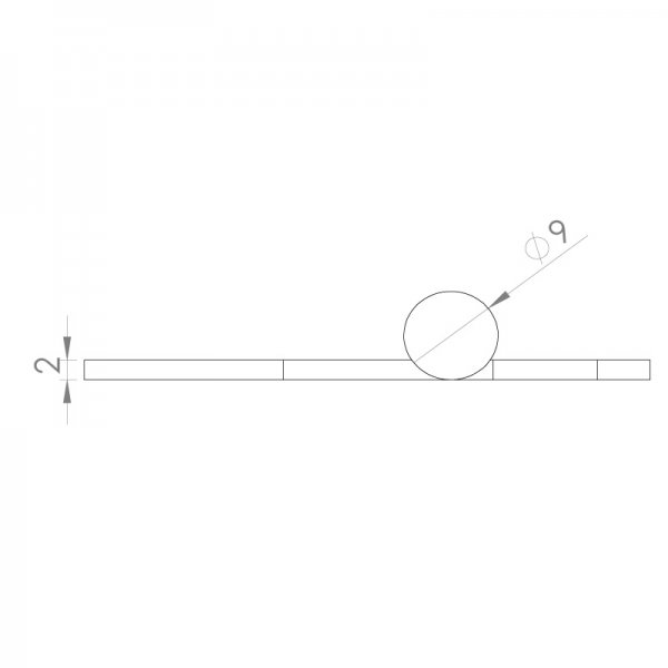 Paslanmaz Yaprak Menteşe 54 x 38 x 2mm