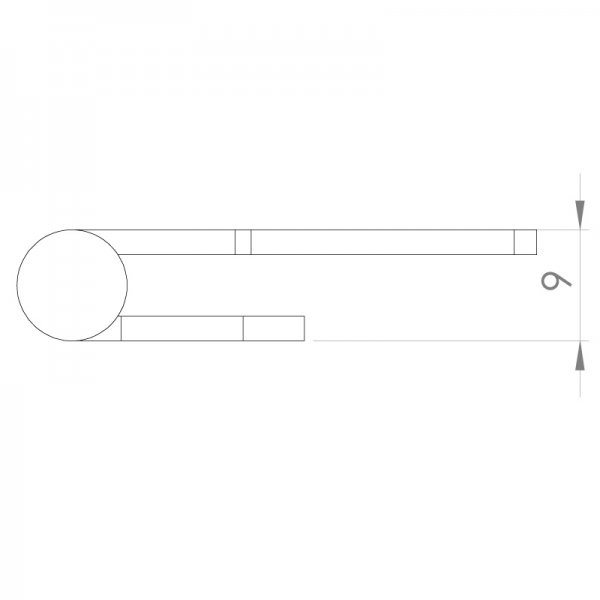 Paslanmaz Yaprak Menteşe 57 x 38 x 2mm