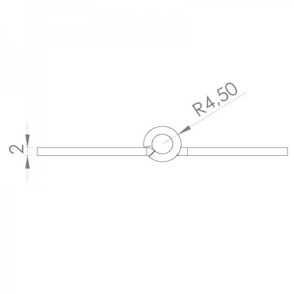 Paslanmaz Yaprak Menteşe 60 x 80 x 2mm