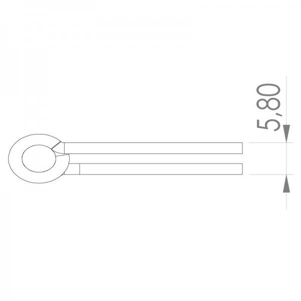 Paslanmaz Yaprak Menteşe 60 x 80 x 2mm