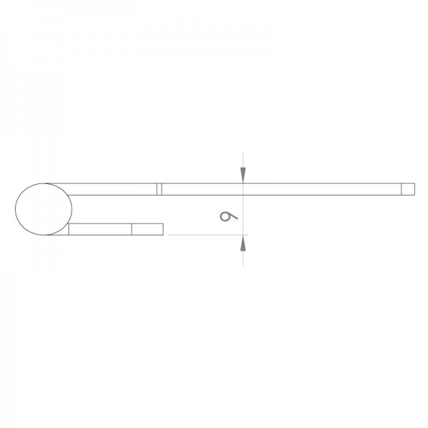 Paslanmaz Yaprak Menteşe 78 x 38 x 2mm Köşeli