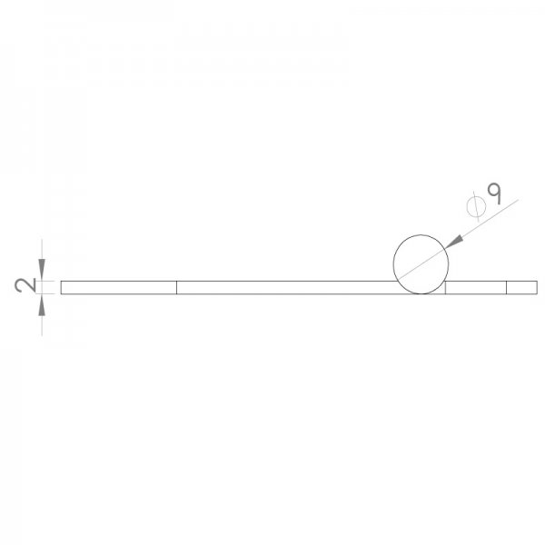 Paslanmaz Yaprak Menteşe 78 x 38 x 2mm Yuvarlak