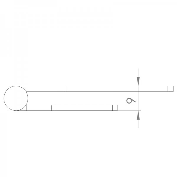 Paslanmaz Yaprak Menteşe 97 x 38 x 2mm