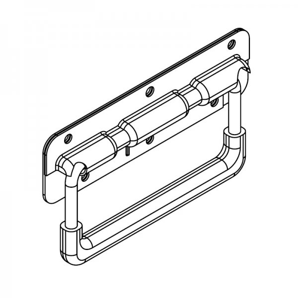 Metal Katlanır Yaylı Kulp KP-02 S/P