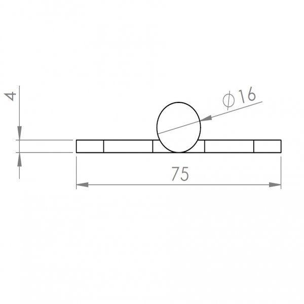 Paslanmaz Kapı Menteşesi 75 x 120 x 4mm