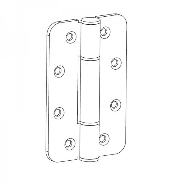 Paslanmaz Kapı Menteşesi 75 x 120 x 4mm