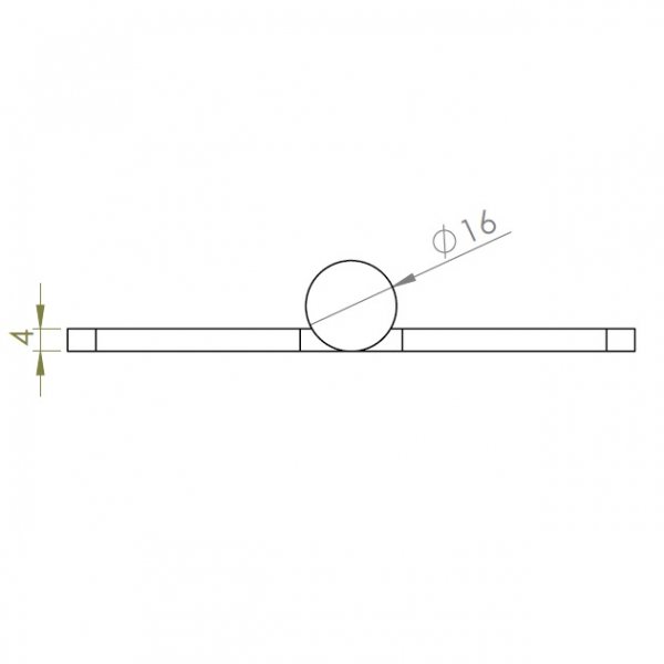 Paslanmaz Kapı Menteşesi 100 x 80 x 4mm