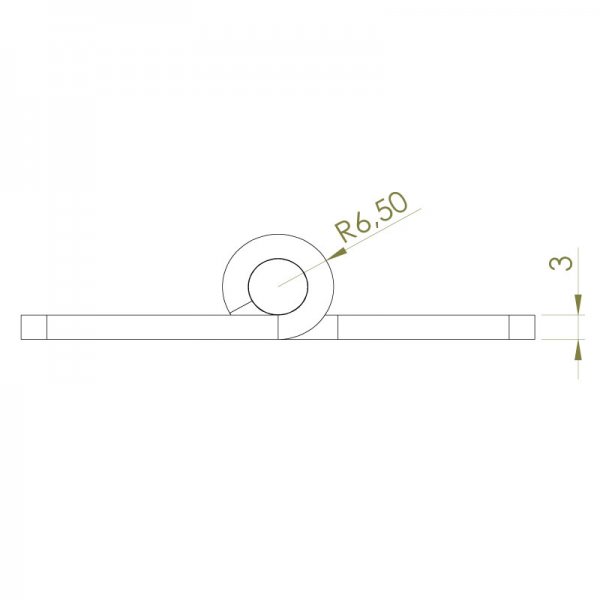 Paslanmaz Yaprak Menteşe 60 x 60 x 3mm